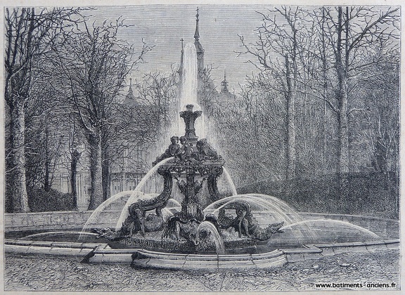 Fontaine des dragons à la résidence royale de la Granja