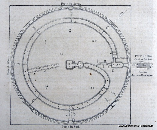 Plan du tombeau de la Chrétienne