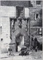 Gravure : L’hôpital de la Latina à Madrid