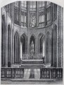 Gravure : Chœur de l'église du Mont-Saint-Michel