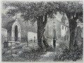 Gravure : Tombeau de Lamartine