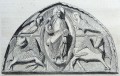 Gravure : Tympan de la porte royale de la cathédrale de Chartres