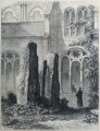 Gravure : Vestiges romains dans le cloître de la cathédrale de Trêves