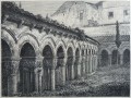 Gravure : Cloître de Santillana del Mar