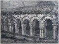 Gravure : Cloître de Santillana del Mar