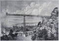 Gravure : Le viaduc de Rouzat