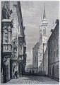 Gravure : Une rue de Nuremberg