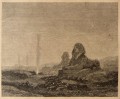 Gravure : Crépuscule dans la Nubie inférieure