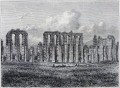 Gravure : Ruines de l'aqueduc romain à Mérida
